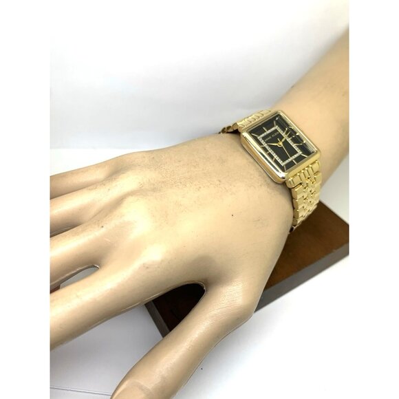 Anne Klein Women's Watch AK/3760 Quartz Black Dial Gold Stainless Steel 24mm - Picture 4 of 13